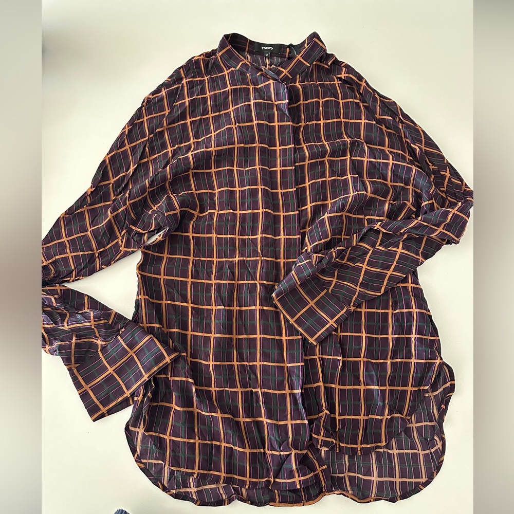 Theory 100% Silk Top